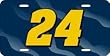 Jeff Gordon Blue Laser Cut License Plate - SET OF 6 - Sports Merchandise