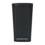 Oxo Good Grips Black Steel Rectangular Trash Can, 10-Gallon