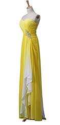 Sexy A-line High-Low-Hem Chiffon Open-Back Evening Dress/Prom Dress/Wedding Dress 