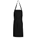 Chef Designs Bib Apron Mid Length W/O Pockets 7 Colors - 1430
