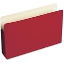 Wilson Jones Colorlife Recycled (50%) Expanding File Pockets, Legal Size, 5-1/4" Expansion, Red, 10/Box, WCC76R