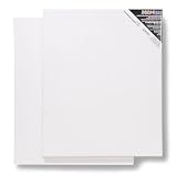 Darice 16-Inch-by-20-Inch Stretched Canvas, 2-Pack