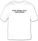 Cure Basal Cell Carcinoma T-shirt Large White