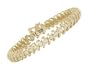 Flat Swirl Diamond Bracelet
