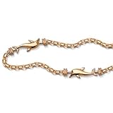 10k Dolphin Ankle Bracelet 10