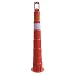 Work Area Protection CC42 Linear Low Density Polyethylene Channelizer Traffic Cone with Engineering Grade Reflective Sheeting, 6" Diameter x 42" Height