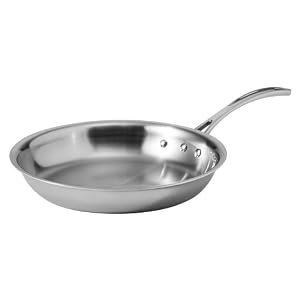 31YHJKMER2L. SL500 AA300  Calphalon Triply Stainless Steel 10 Inch Omelet Pan