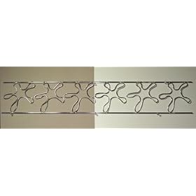 Trellis Frieze Elements-Stars (TFE 1c-Sr) -Handmade Aluminum Trellis-Frieze Panels from... by 