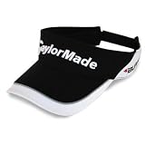TaylorMade Tour Adjustable Golf Visor (Jet Black/White)
