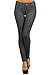 ICONOFLASH Women's Jeggings Pull On Slimming Cotton Jean Like Leggings (Gray, Medium)
