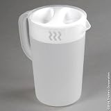 Rubbermaid #3063-RD-WHT Gallon Covered Pitcher