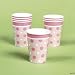 Pink Polka Dot Paper Cups (8pc)