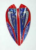 3 sets Retro, Red/Blue/Silver, X-flights - Larger Size