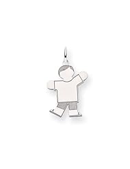 14k White Gold Kid Charm Cyber Monday Special