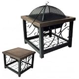 Old World Bronze Finish Cocktail Table Fire Pit (bronze) (33.5