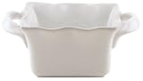 BIA Cordon Bleu Wavy Collection 52-Ounce Square Baker with Handles, White
