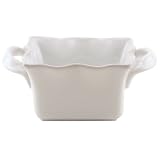 BIA Cordon Bleu Wavy Collection 52-Ounce Square Baker with Handles, White by BIA Cordon Bleu