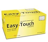 Easy Touch Insulin Syringes 31 Gauge .3cc 5/16 in – 100 ea