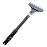 Pro-Grade Heavy-Duty 4 Window and Decal Razor Scraper - 12 Soft-Grip Handle - TEN Extra Blades