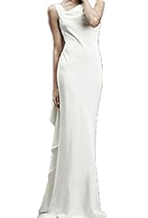 Checkered Print Sleeveless Spring Summer Winter Asymmetric Polyester/Spandex Evening Dress/Prom Dress/Wedding Dress/Maxi Dress 