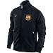 NIKE FC BARCELONA SWEATJACKE AUTHENTIC N98�ART-NR: 419901-010FARBE: BLACK/CITY GREY/CITY 
GREY/VARSITY MAIZEVEREIN: FC BARCELONAPRODUKTART: SWEATJACKE�LONG SLEEVE TRACK TOP. YARN DYED 
TIPPING AT NECK COLLAR, CUFFS, AND BOTTOM HEM. SELF FABRIC COLORBLOCK PANEL AND PIPING ALONG 
SHOULDER YOKE DOWN THE SLEEVES. DOUBLE WELT FRONT POCKETS WITH ZIP. TRICOT BINDING CLEAN FINISH. 
EMBROIDERED #3 SWOOSH; WOVEN CREST; PRINTED BACK GRAPHICBODY 295G; 53.0% POLYESTER/47.0% COTTON 
(5.0% ORGANIC)DOUBLE PIQUE; BRUSHED - ON BACK. COLLAR 450G; 99.0% POLYESTER/1.0% 
SPANDEX=ELASTANEFOLDOVER;. CUFFS/ HEM 450G; 99.0% POLYESTER/1.0% SPANDEX=ELASTANEFOLDOVER;. 