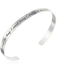 Sterling Silver "God Grant Me The Serenity To Accept The Things I Cannot Change, Courage To Change The Things I Can and Wisdom To Know the Difference" Cuff Bracelet
