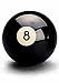 Sports : Billard-Einzelball, Nr. 8. Turnierma&szlig;: 57,2mm.