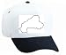 White Cap with geographical, map, 