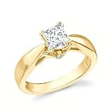 0.25 Carat VS2 - GIA Certified Diamond Solitaire Engagement Ring on 14k White Gold