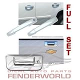 CHEVY SILVERADO 07-08 CHROME DOOR HANDLES FULL KIT 3DR
