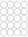 40 -2 INCH ROUND CIRCLE WHITE STICKERS FOR LASER & INKJET PRINTERS - STANDARD SIZE 8-1/2X11 SHEETS