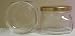 Case Pack of 6 - Bormioli Borgonovo Fido LeGourmet - 16 Oz (500ml) Food, Cosmetic, Candle, Storage Jar with Lined Gold Lid
