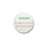 Vegetarian Mini Button by CafePress