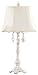 Alexandria Rose Strass Crystal Lamp with Scalloped Cream Shade