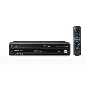 Panasonic DMR-EZ48VEBK - DVD Recorder & VCR Combination - With 1080P Up-Conversion & Freeview - Black