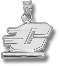 Central Michigan Chippewas Motion C 7/16 Pendant - Sterling Silver Jewelry