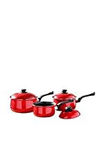 Premier Housewares Set Cazuela con Tapa 6 Uds. Rojo