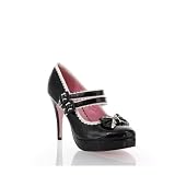 LA420-DOTTIE BLACK WHITE MARY JANE PLATFORMS.