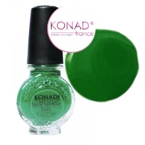 Vernis VERT Emeraude stamping nail art Konad - 11ml Vernis VERT Emeraude stamping nail art Konad - 11ml