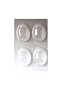 Paderno World Cuisine 2 Imprint Polypropylene 3.125-Inch  Chocolate Mold, Egg