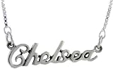 Sterling Silver  CHELSEA  Name Pendant