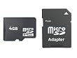 4 GB MicroSD Memory Card with SD Card Adapter - by Abacus24-7