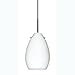 Besa Lighting 1BC-171307-BR 1X50W E12 Pera 6 Pendant with Opal Matte Glass, Bronze Finish