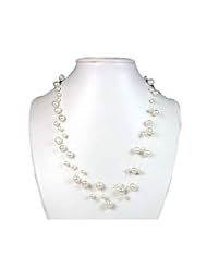 Blue Pearls - Cultured Pearl 3 strand Necklace - White BPS 0200 Y