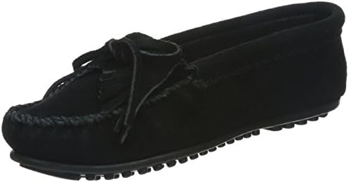 Minnetonka Women's Kilty Suede Moc Hardsole
