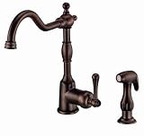 Danze D404214RB Opulence Single-Handle Kitchen Faucet with Spray, Oil Rubbed Bronze