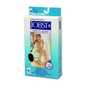 JOBST UltraSheer Compression Support Pantyhose 20-30mmHg Closed Toe, L, Natural On Sale
