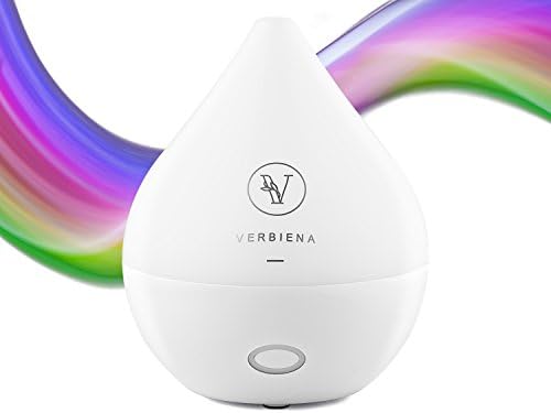 Aromatherapy Essential Oil Diffuser - 165 ML Cool Mist Air Purifier, Atomizer &amp; Aromatherapy Diffuser With 7 Changing Colors LED Lights. GIFT 100% Natural Scented Oils Included