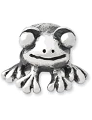 Frog Charm in Silver For 3mm Charm Bracelets