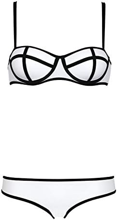 Sexy White Neon Style Bikini Medium Size